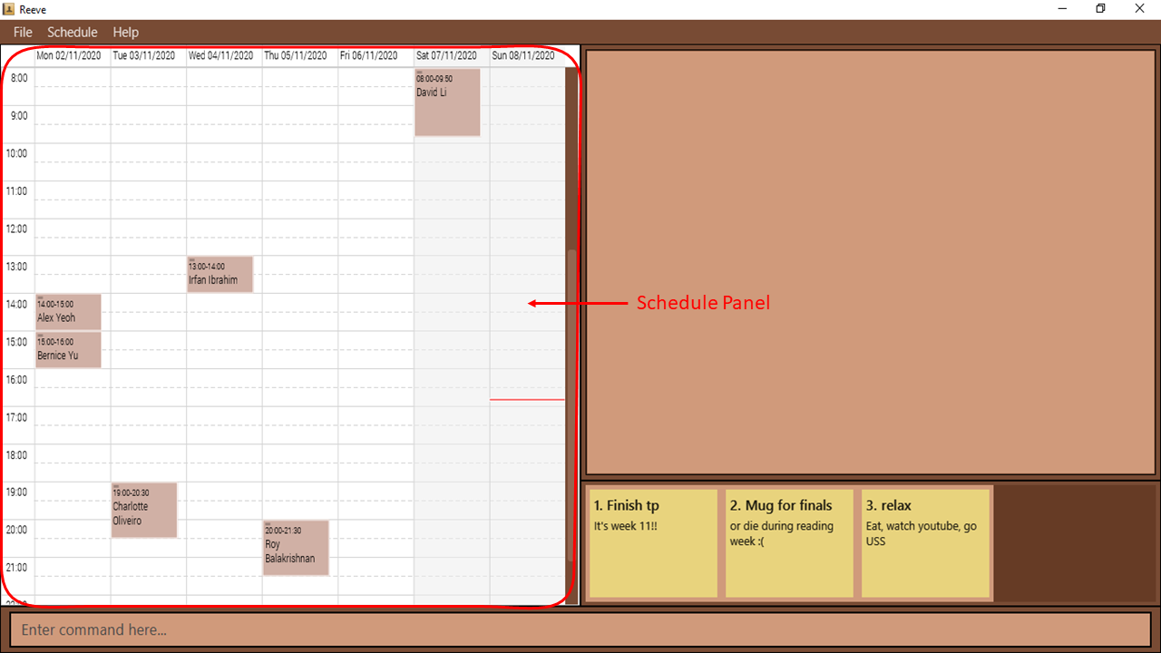 Schedule Step 2